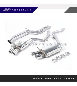 Milltek 2.36" Cat Back Exhaust SystemAudi S5 2010 4.2 Non-Resonated. Twin GT80 80mm Tailpipes