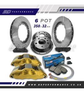 CompBrake Ford Fiesta Mk7/8 Pro Race 6 - 6 Pot 350mm x 32mm Rotors Brake Kit
